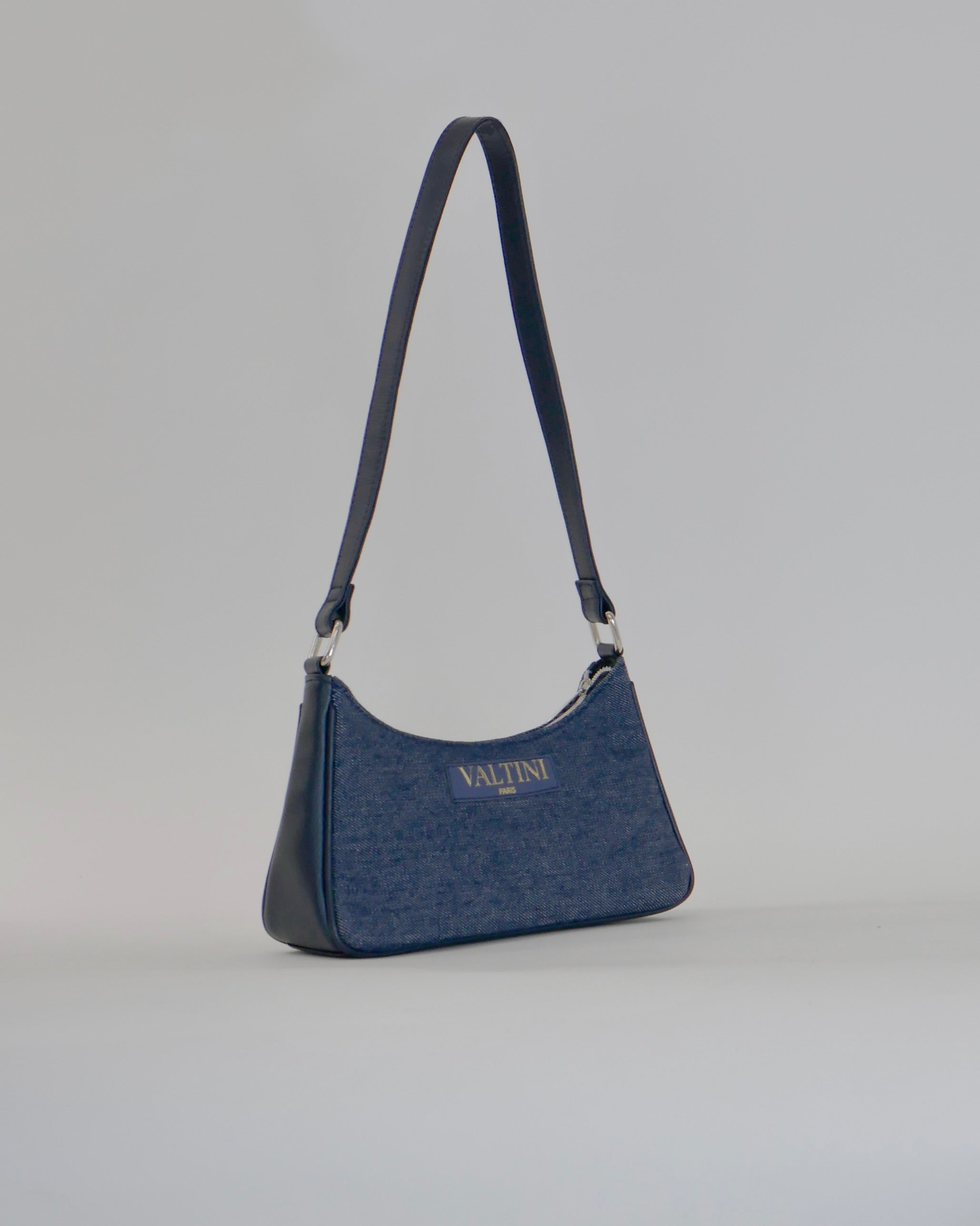 DENIM SHOULDER SLING - BLUE