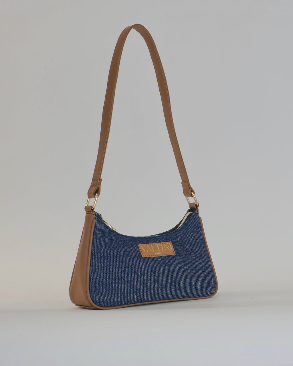 DENIM SHOULDER SLING - TAN