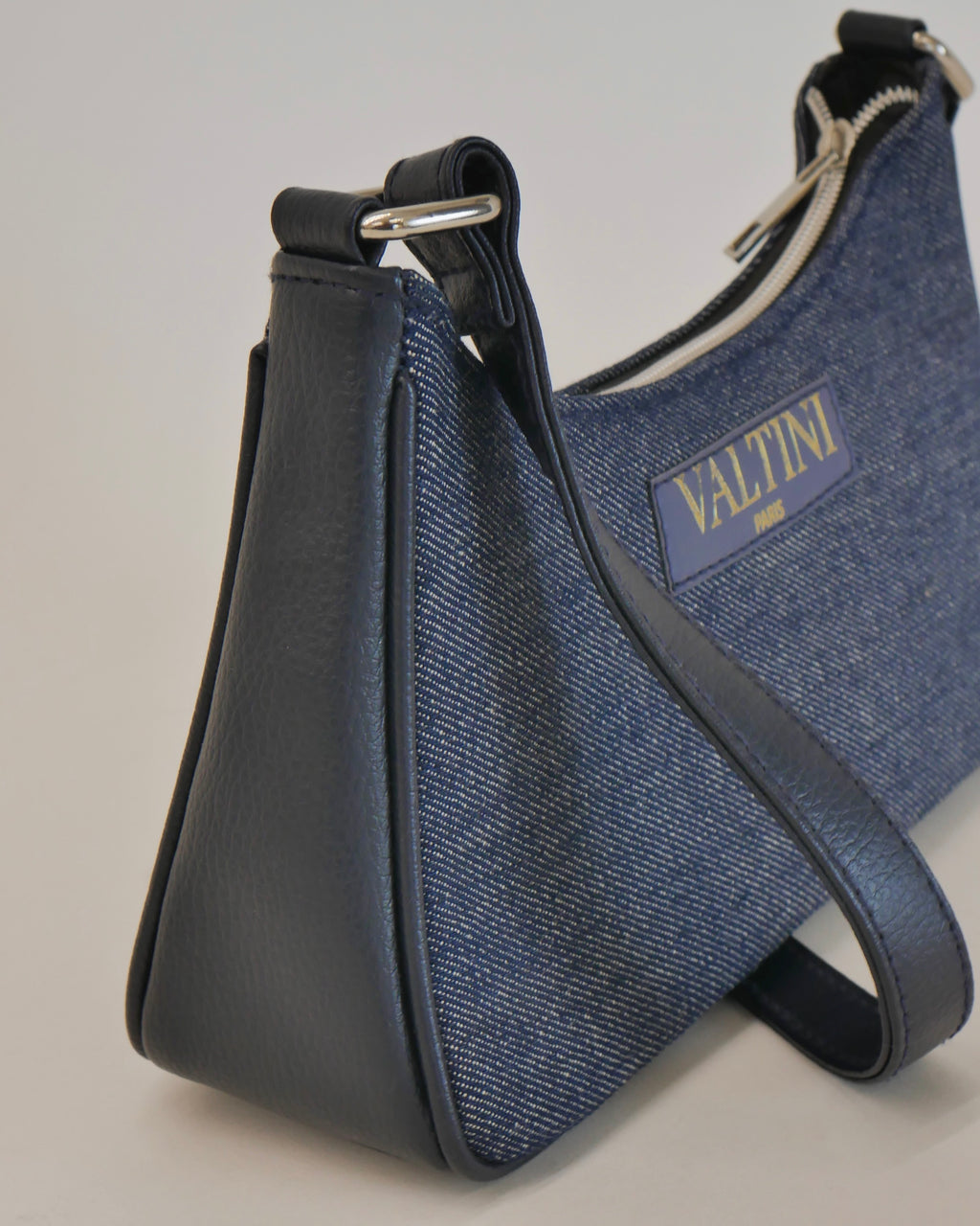 DENIM SHOULDER SLING - BLUE