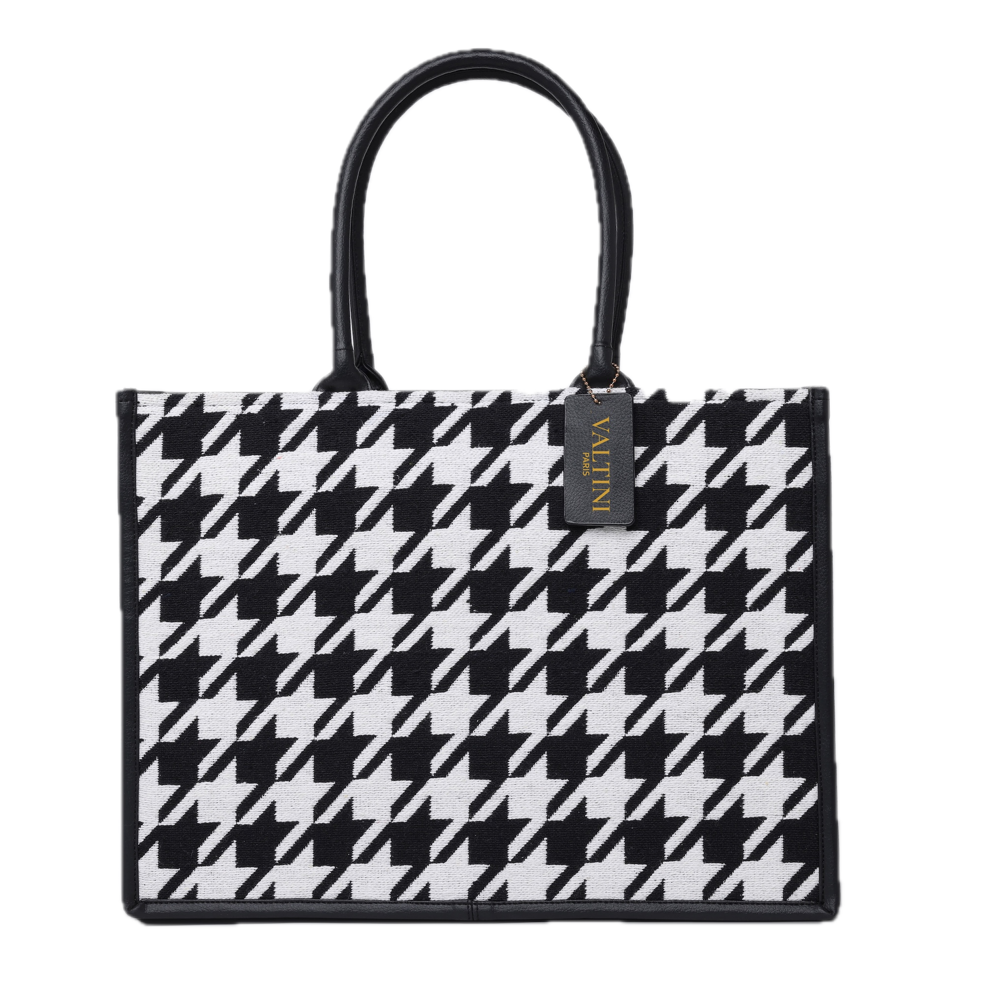 RENO HOUNDSTOOTH TOTE BAG