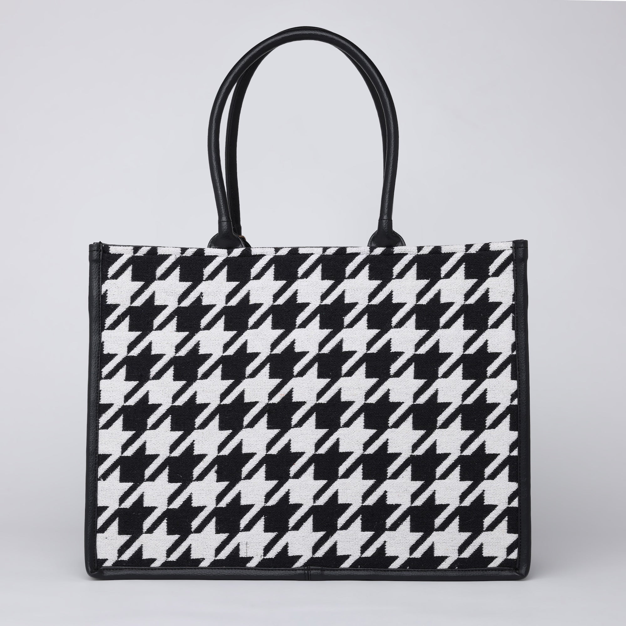 RENO HOUNDSTOOTH TOTE BAG