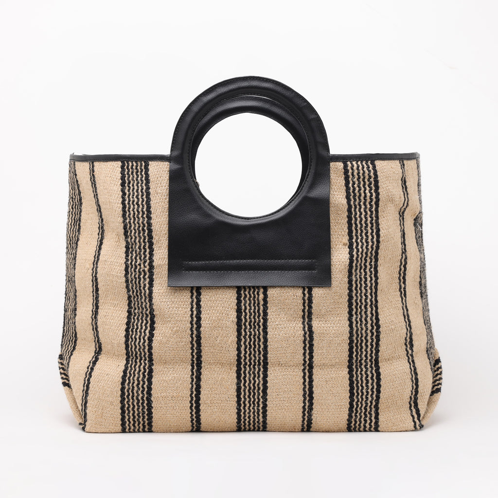 EGYPT JUTE STRIPE BAG